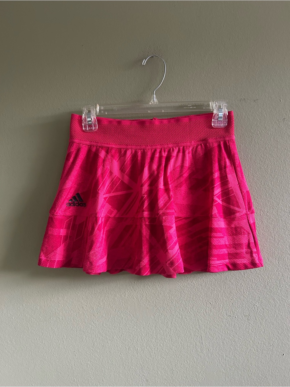 adidas Hot Pink Circle Skirt with Subtle Print